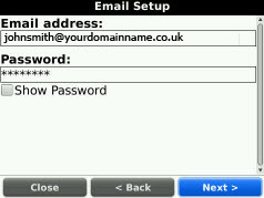 Email Address & Password