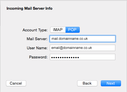 Incoming Mail Server